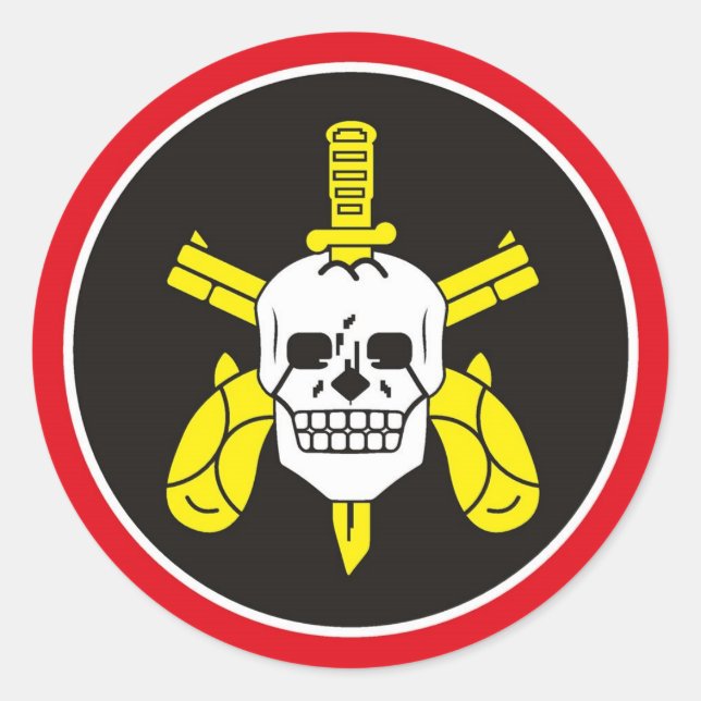 BOPE Tropa De Elite Brasilianische Spezialpolizei Runder Aufkleber (Vorderseite)