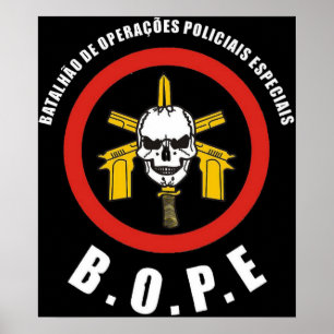BOPE Tropa De Elite Brazilian Poster