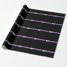 BOPI "G.I. Joe" Linen Wrapping Paper, 30"x6' Geschenkpapier
