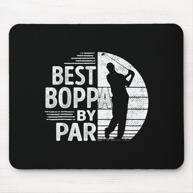 Boppa By Par, Golf Shirt Gift Grandpa, Father's Da Mousepad (Vorne)