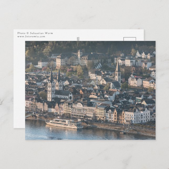 Boppard am Rhein Deutschland Postkarte (Vorne/Hinten)