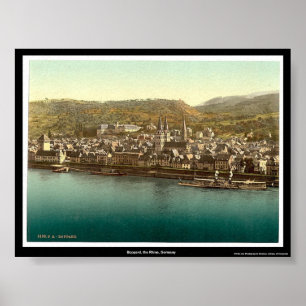 Boppard, der Rhein, Deutschland Poster