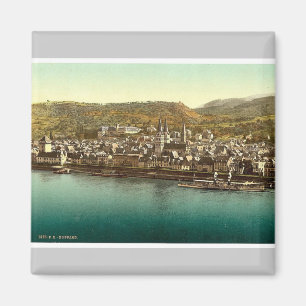 Boppard, der Rhein, Deutschland seltene Fotochrom Magnet