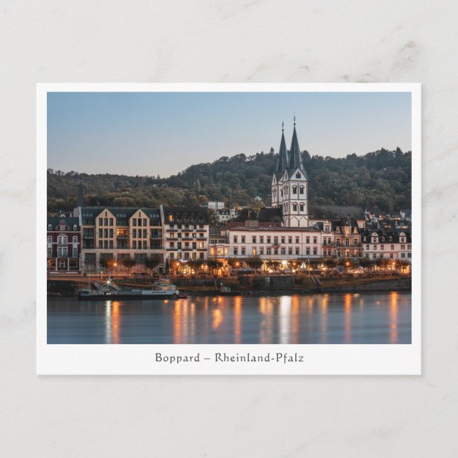 Boppard Deutschland Postkarte (Vorderseite)