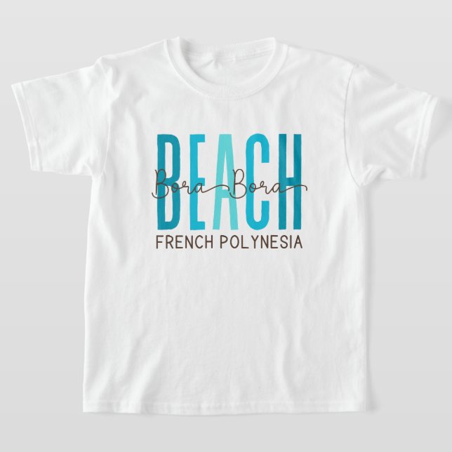 Bora Bora Beach Französisch-Polynesien (Ozean) T-Shirt (Ablage )