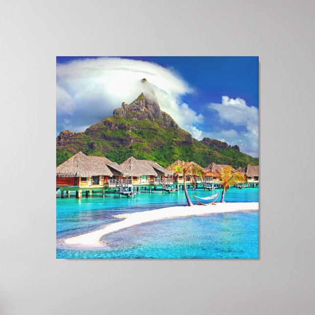 ฺBora Bora Beach Leinwanddruck (Vorderseite)