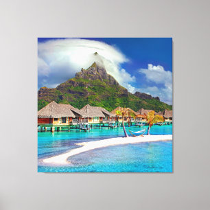 ฺBora Bora Beach Leinwanddruck