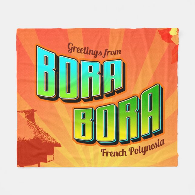 Bora Bora Blanket Fleecedecke (Vorderseite (Horizontal))