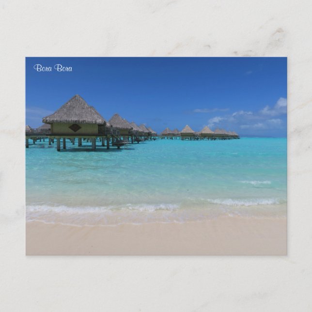 Bora Bora Feiertagspostkarte (Vorderseite)