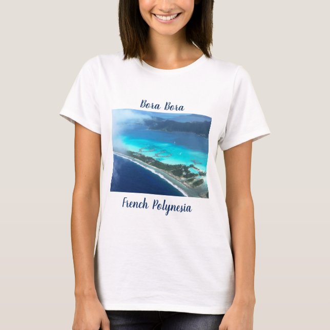 Bora Bora, Französisch-Polynesien aus der Luft T-Shirt (Vorderseite)