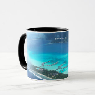 Bora Bora, Französisch-Polynesien aus der Luft Tasse