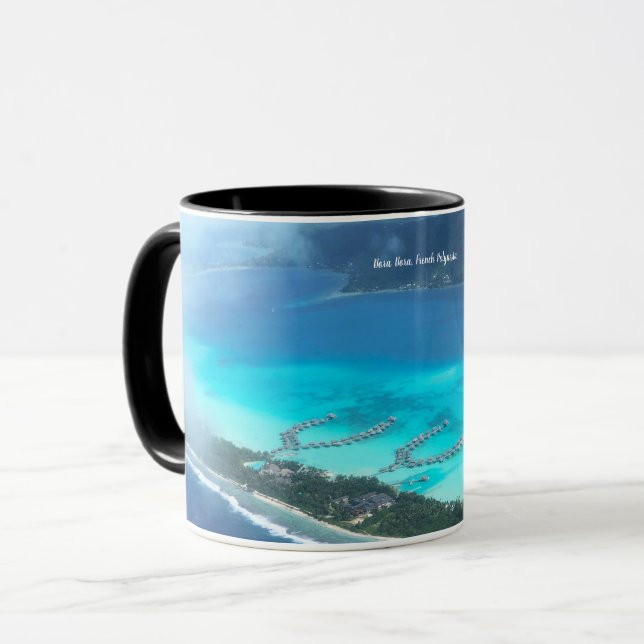 Bora Bora, Französisch-Polynesien aus der Luft Tasse (Vorderseite Links)