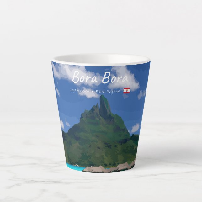 Bora Bora, Französisch-Polynesien - Kleines Strand Milchtasse (Vorderseite)