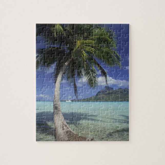 Bora Bora, Französisch-Polynesien Mt. Otemanu gese Puzzle (Vertikal)