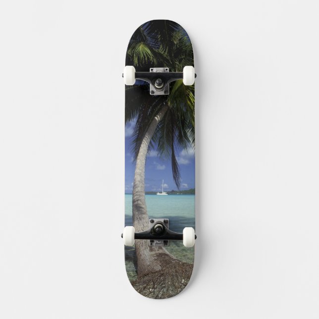 Bora Bora, Französisch-Polynesien Mt. Otemanu gese Skateboard (Vorderseite)