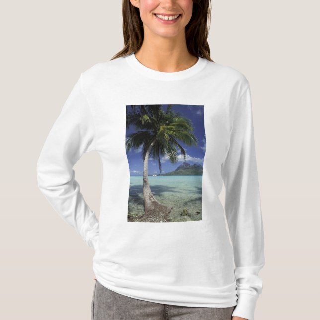 Bora Bora, Französisch-Polynesien Mt. Otemanu gese T-Shirt (Vorderseite)