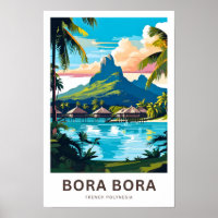 Bora Bora Französisch Polynesien Reisen Print