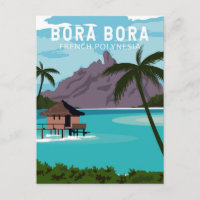 Bora Bora Französisch Polynesien Reisen Vintage Ku