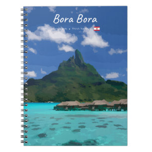 Bora Bora, Französisch-Polynesien - Strandresort Notizblock