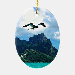 Bora Bora Französisch-Polynesien-tropischer Keramikornament