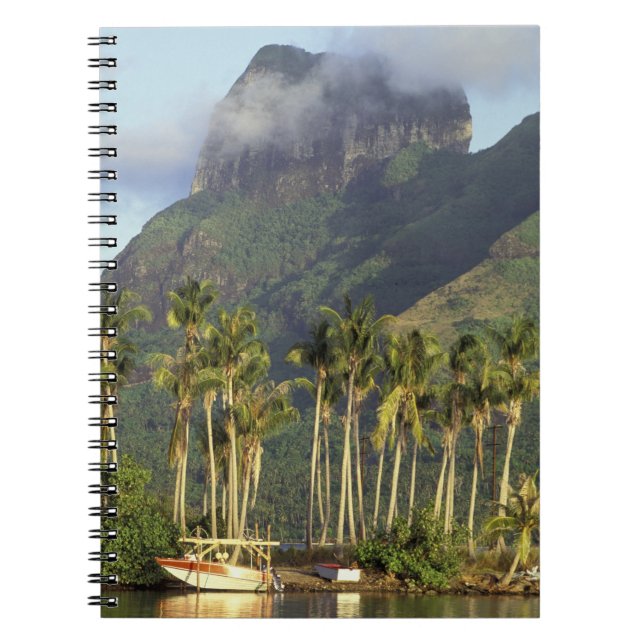 Bora Bora, Französisch-Polynesien Wasserfront-Szen Notizblock (Vorderseite)