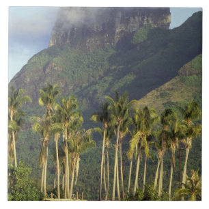 Bora Bora, Französisch-Polynesien Wasserfrontszene Fliese