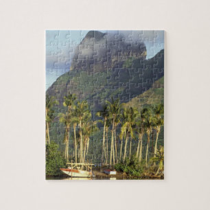 Bora Bora, Französisch-Polynesien Wasserfrontszene Puzzle