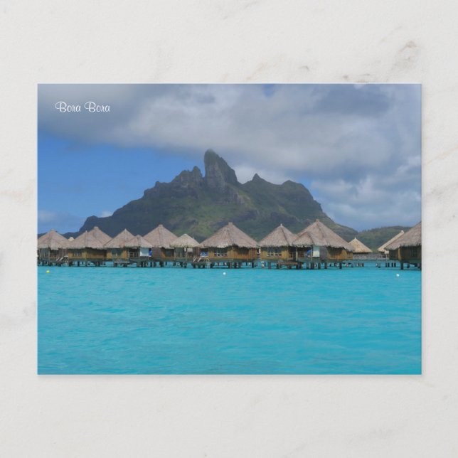 Bora Bora French Polynesia Postkarte (Vorderseite)