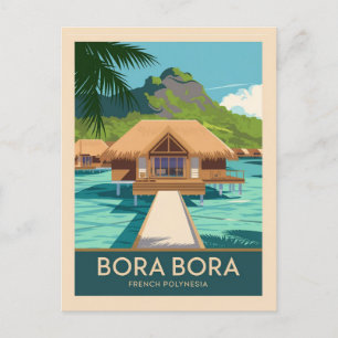 Bora Bora French Polynesia Postkarte