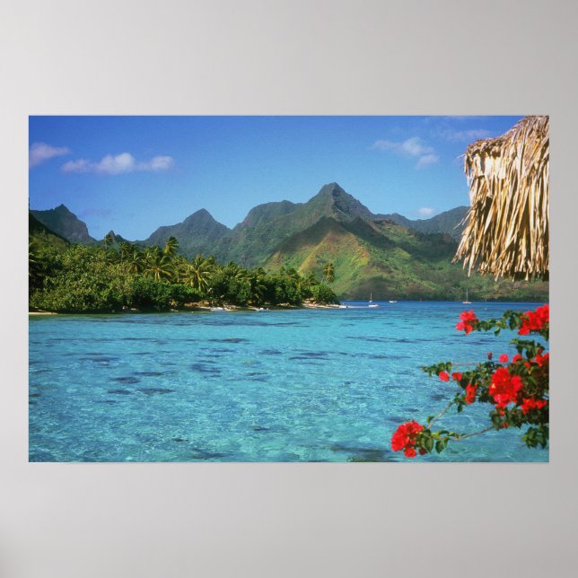 Bora Bora Island, Französisch-Polynesien Poster (Vorne)