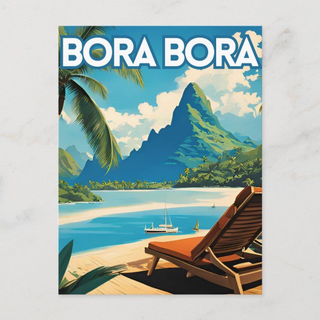 Bora Bora Island Postkarte (Vorderseite)