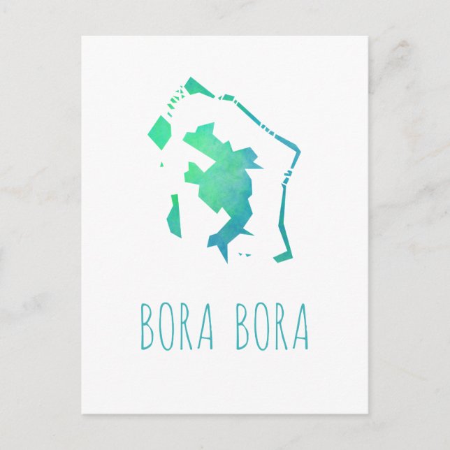 Bora Bora Karte (Vorderseite)