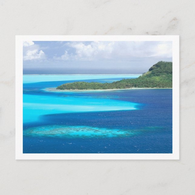 Bora Bora Lagoon, Französisch-Polynesien Postkarte (Vorderseite)