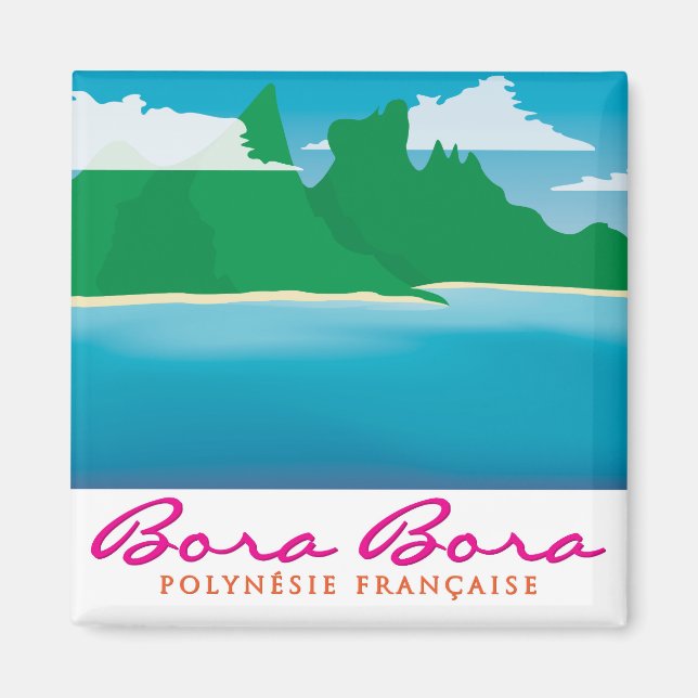 Bora bora landscape magnet (Vorne)