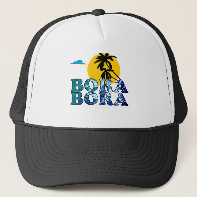 Bora Bora Noon.png Truckerkappe (Vorderseite)