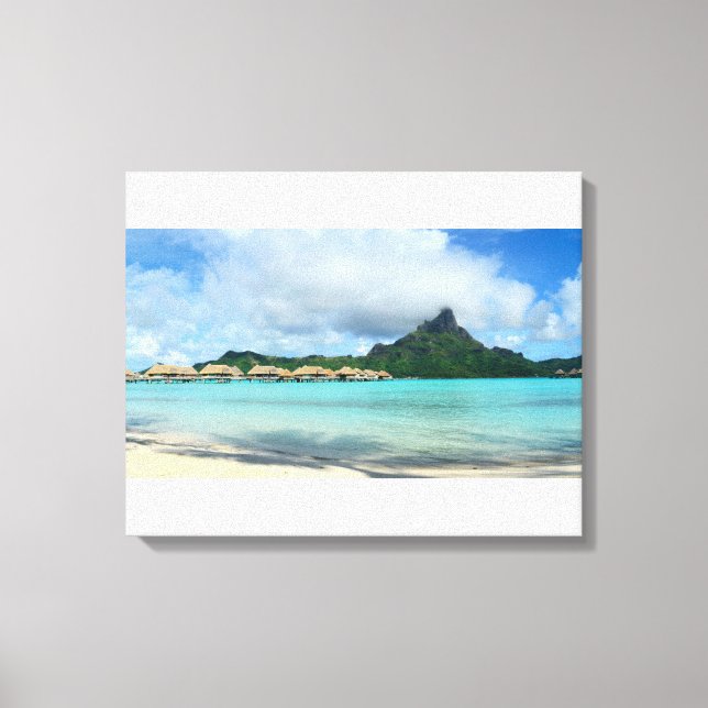 Bora Bora Panorama Print Leinwanddruck (Vorderseite)