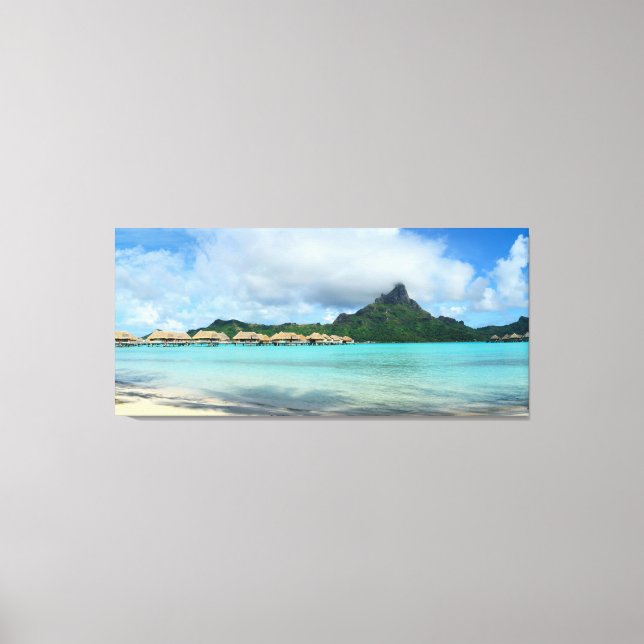 Bora Bora Panorama Print Leinwanddruck (Vorderseite)