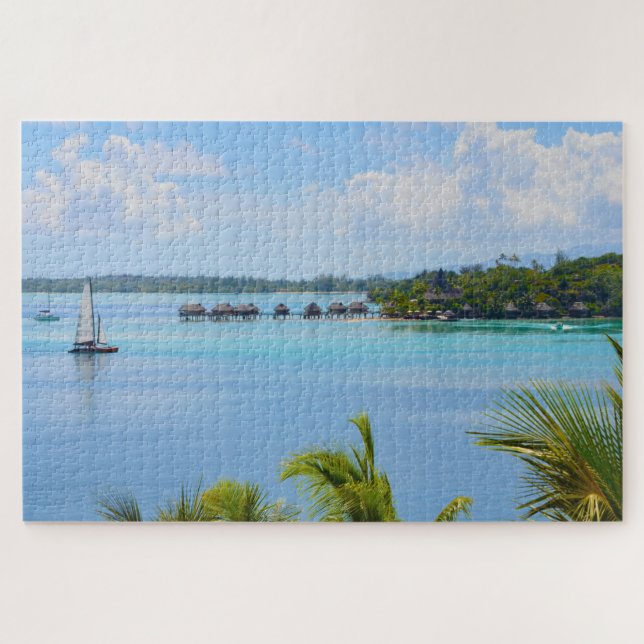 Bora Bora Paradise, Bungalow Overwater Puzzle (Horizontal)