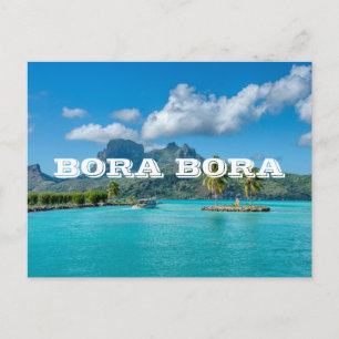 Bora Bora Polynesia Tropical Inselreise Postkarte