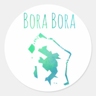 Bora Bora Runder Aufkleber
