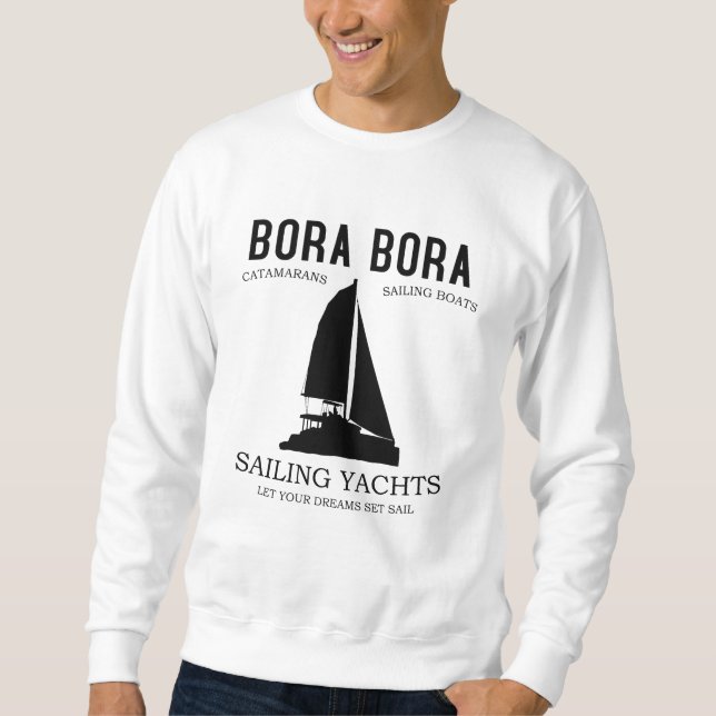 Bora Bora Sailing Yachts Catamaran Sweatshirt (Vorderseite)