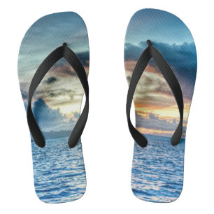 Bora Bora schöner Sonnenuntergang Flip Flops