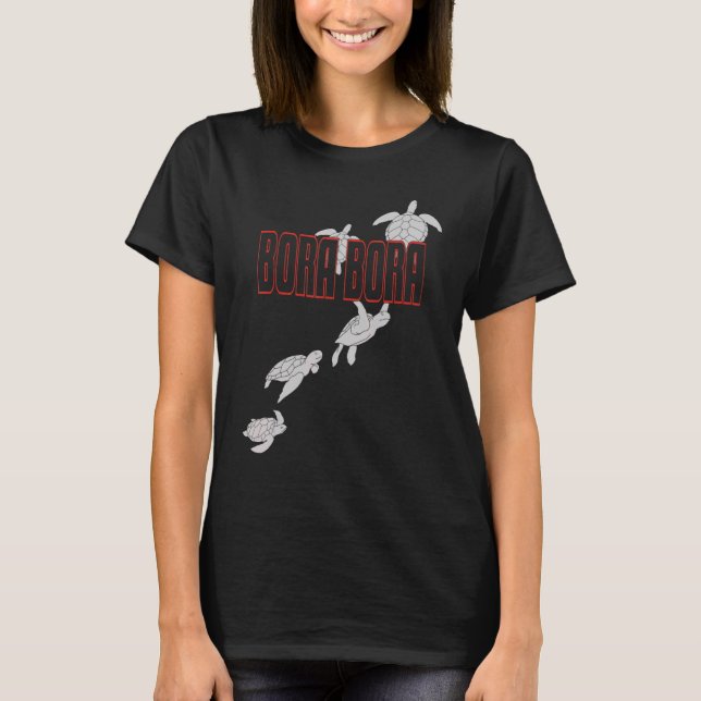 Bora Bora Sea Turtles Scuba Diving with Turtles 1 T-Shirt (Vorderseite)