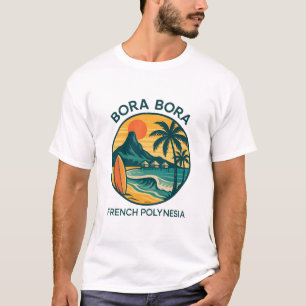 Bora Bora Serenity – Tropisches Französisch-Polyne T-Shirt