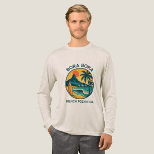 Bora Bora Serenity – Tropisches Französisch-Polyne Tri-Blend Shirt
