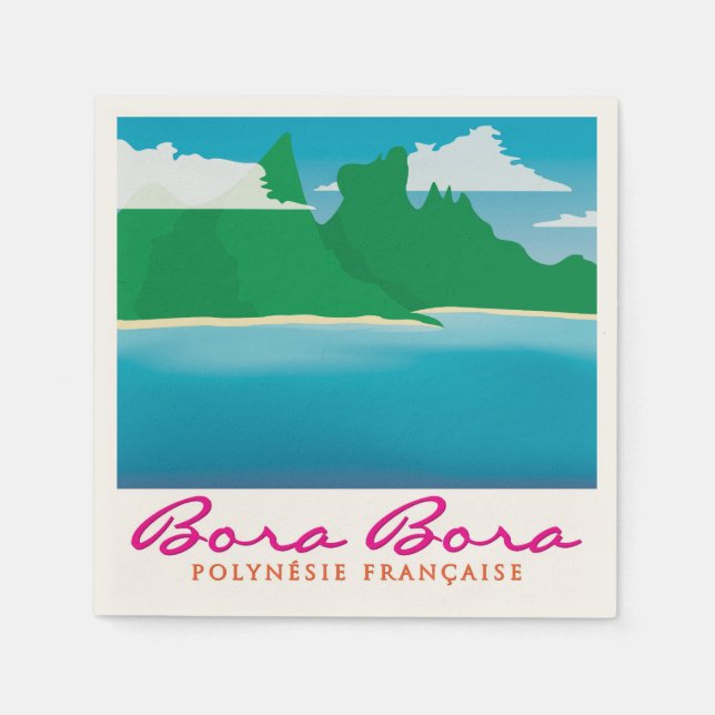 Bora Bora Serviette (Vorderseite)