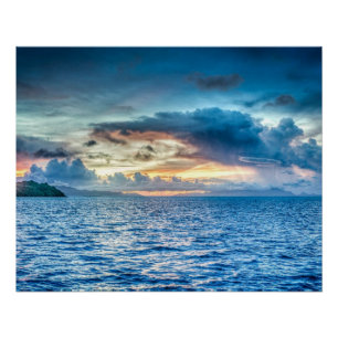 Bora-bora, Südpazifikinsel Poster