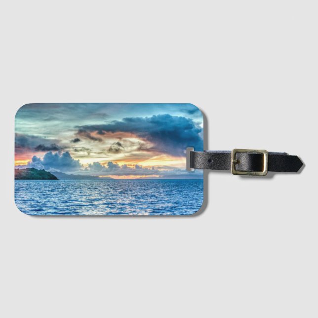 Bora Bora Sunset Gepäckanhänger (Vorderseite (Horizontal))