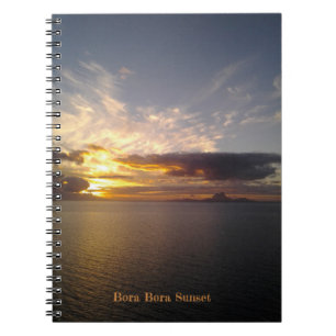 Bora Bora Sunset Notebook Notizblock