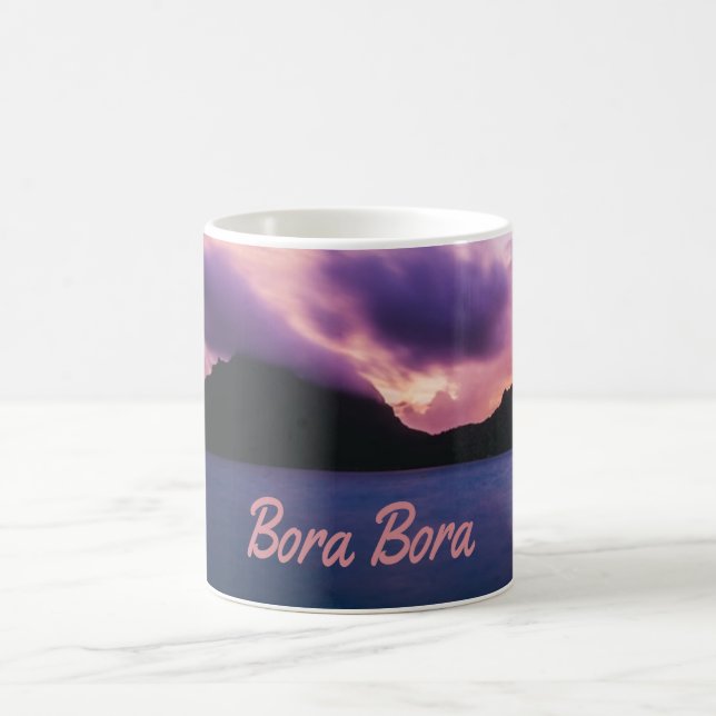 Bora Bora Suset Island Beach Kaffeetasse (Mittel)